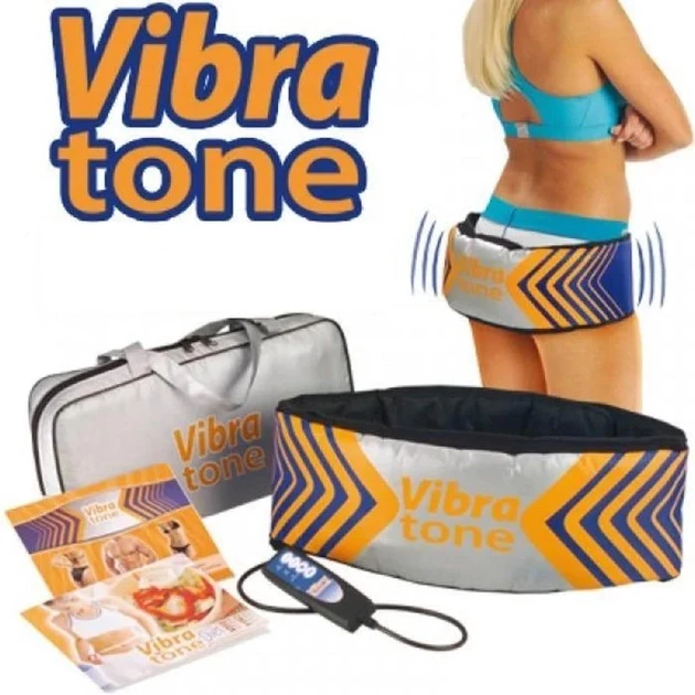 Пояс-массажер. Вибро-пояс для похудения Вибротон. Vibra Tone Вибро-массажный пояс для живота боков и бёдер - фото 2 - id-p2056282642