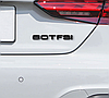 Емблема задня накліпка на кришку багажника 60 TFSI AUDI (Ауді) 435-460 л.с. - Чорний глянець, фото 6