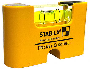 Кишеньковий міні рівень Pocket Electric Stabila з магнітом (D-76855)