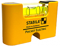 Компактный міні рівень Pocket Electric Stabila з магнітом (D-76855)