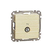 Розетка TV кінцева 4дб SE Sedna Elements береза