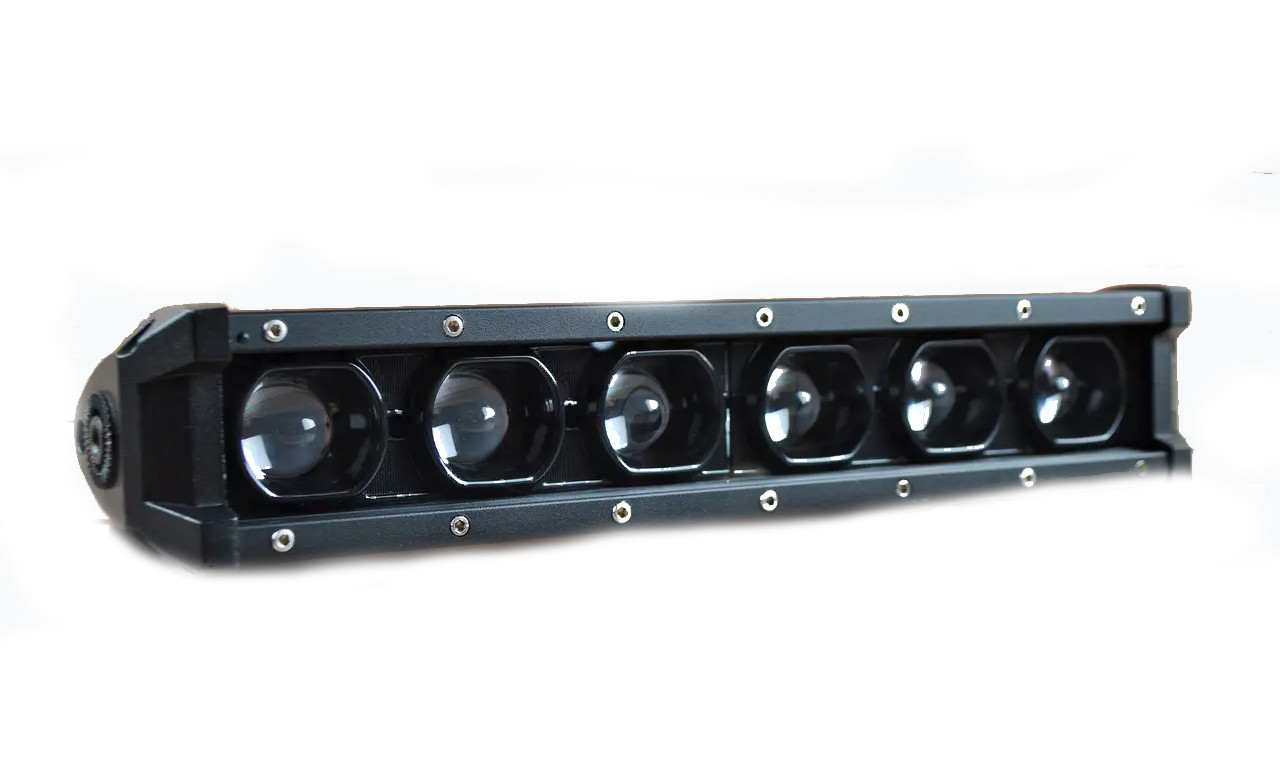 Світлодіодна балка LED Q-72 6діод (29 см) Чітка світлотінева межа Ближнє світло + дальнє світло