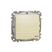 Перемикач 1-кл IP44 SE Sedna Elements береза