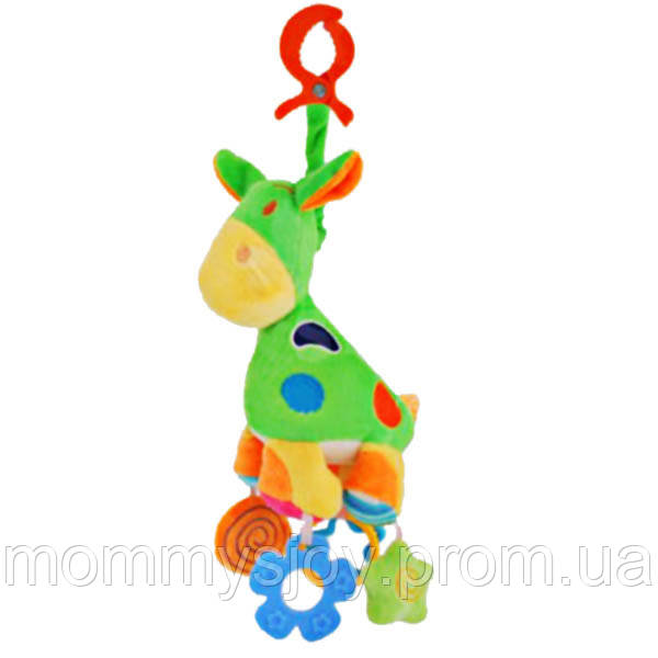 Повна Розпродаж Розвивальна іграшка-підвіска на коляску Baby Mix "Жирафчик" з брязкальцями