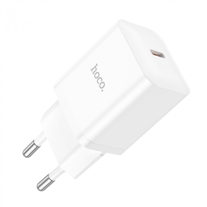Мережевий зарядний пристрій Hoco N27 Innovative PD20W/USB-C, White (783455)