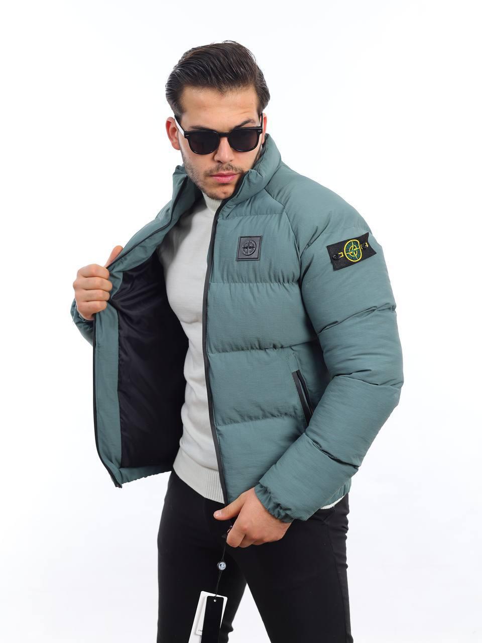 Чоловіча зимова куртка Stone Island M1779 зелена