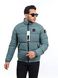 Чоловіча зимова куртка Stone Island M1779 зелена, фото 3