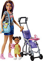 Игровой Набор Barbie Skipper / Скиппер - Няня с коляской "Прогулка" серии "Уход за малышами"