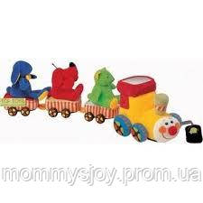 Розвиваюча іграшка / М'який сортер Паровозик із Ромашкова з вагончиками KA10312 Кіс Кидс