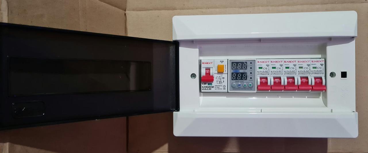 Розподільчий щит для двокімнатної квартири (бокс FAR) вбудований монтаж, фото 1