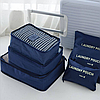 Набір дорожніх органайзерів Laundry Pouch бардо та синій, фото 9