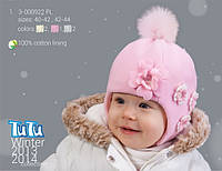 Детская шапка для девочки TuTu 3-000922 40-42 см зимняя