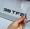 Емблема задня накліпка на кришку багажника 35 TFSI AUDI (Ауді) від 150 до 163 к.c. - Чорний глянець 182x22 mm, фото 6