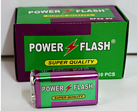 Батарейка Power Flash 9v (6F22) / Крона /1 штука