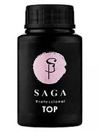 Топ супер глянсовий без липкого шару SAGA Professional Top Titanium, 30 мл