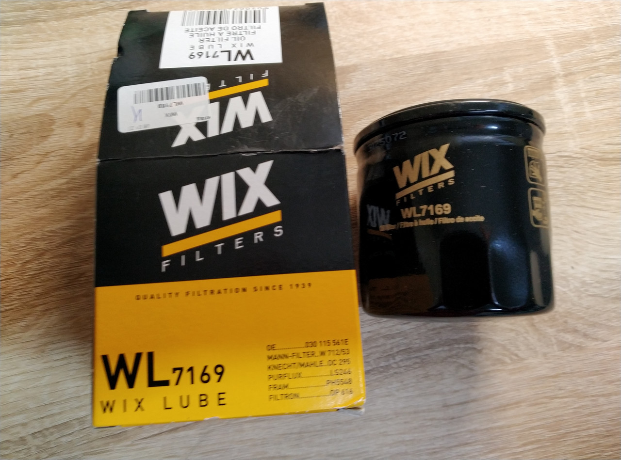 Фільтр оливний WIX WL 7169 SKODA, AUDI, VW
