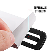 Емблема задня накліпка на кришку багажника 50 TFSI AUDI (Ауді) від 286 до 313 к.c. - Чорний глянець 182x22 mm, фото 5