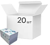 Упаковка паперових рушників Диво Optimal 2 шари V-складання Білих 20 пачок по 200 шт