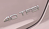 Емблема задня накліпка на кришку багажника 40 TFSI AUDI (Ауді) від 170 до 204 к.c. - Хром 182x22 mm, фото 7