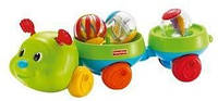 Гусеница-каталка с чудо-шариками "Тяни-вращай" Fisher-Price (Ж4507) Roll-a-Rounds Pull & Spin Caterpillar J450