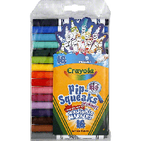 Crayola смываемые мини - маркеры фломастеры Pip-Squeaks Skinnies Markers Washable 16 цветов