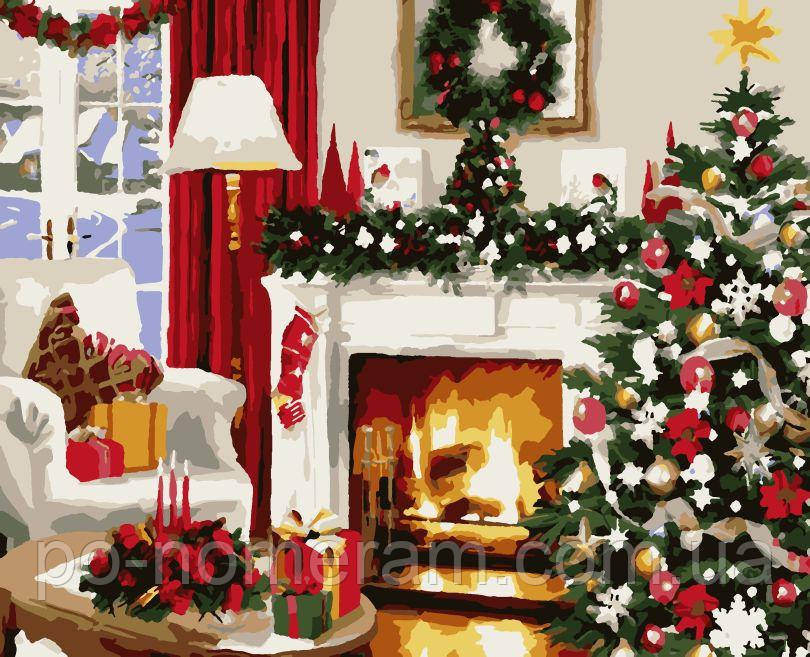 Картина за номерами Artissimo Різдвяний затишок (ART-B-9373) 40 х 50 см, фото 1