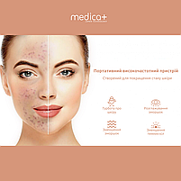 Набір: Вакуумний очисник шкіри та пор Medica+ SkinCleaner 7.0 + Інструменти для чищення обличчя (EasyClean), фото 5