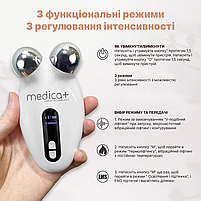 EMS МІКРОТОК MEDICA+ ЛІФТИНГ-МАСАЖЕР для обличчя SKIN LIFTING 6.0 WHITE (ЯПОНІЯ), фото 7