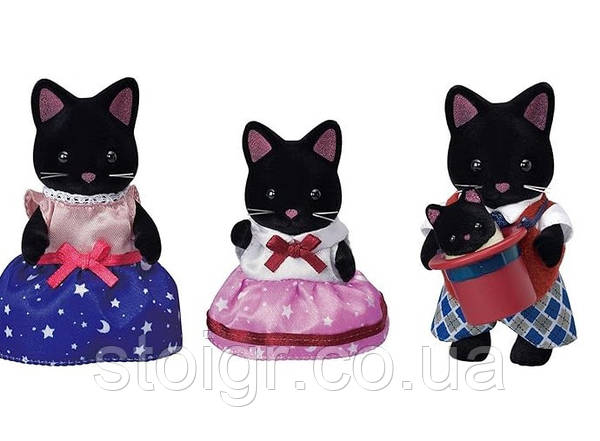 Sylvanian Families Midnight Cat Family