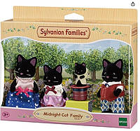 Sylvanian Families Midnight Cat Family Сильвания Фэмили черные коты