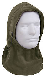 Балаклава чоловіча зимова флісова регульована POLAR FLEECE ADJUSTABLE BALACLAVA колір олива Rotcho США