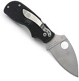 Кишеньковий ніж Spyderco Squeak N690Co Чорний, фото 6