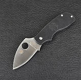 Кишеньковий ніж Spyderco Squeak N690Co Чорний, фото 3