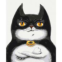 Картина за номерами Котик Бетмен ©Маріанна Пащук BS53116 Розмір 40x50 см