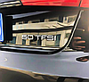 Емблема задня накліпка на кришку багажника 50 TFSI AUDI (Ауді) від 286 до 313 к.c. - Хром 182x22 mm, фото 6