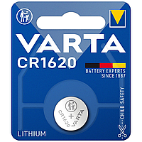 Батарейка литиевая Varta CR1620 Lithium, 3V, дисковая таблетка