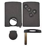 Корпус ключа-карти RENAULT Kereo 4 кнопки з лезом VA6, фото 3