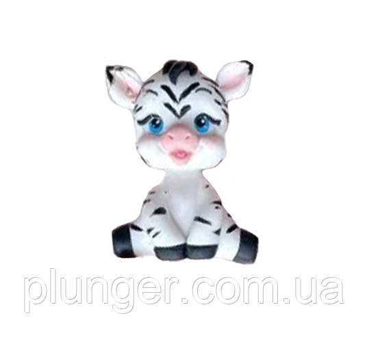 Молд кондитерський силіконовий для мастики Зебра 2Д, фото 1