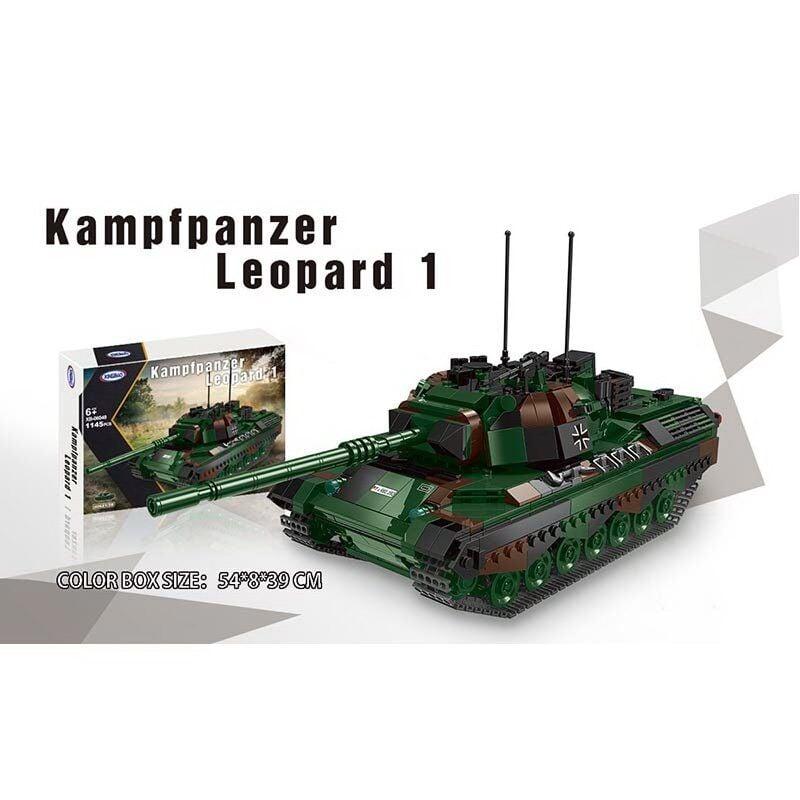 Конструктор дитячий танк Leopard-1 XB 06049, 1145 деталей, в коробці