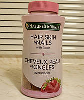 Витамины для волос, кожи и ногтей Nature's Bounty Hair Skin Nails Biotin 220 клубничных конфет