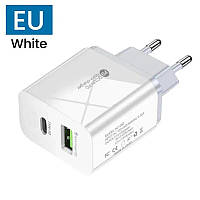 Блок питания на 2 порта USB Type-A та Type-C . MAX 10w на 2 порта