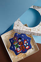 Игрушка "Вертеп" синяя навогодняя Новогодний подарок Новогодние мягкие текстильные игрушки на елку