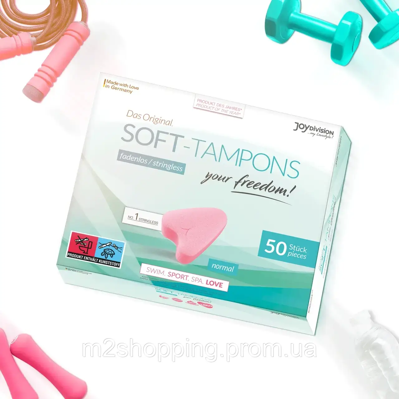 Жіночі гігієнічні м'які тампони - Soft-Tampons NORMAL JoyDivision, 10 шт.