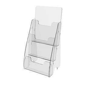 Підставка під буклети А5 EKOSTAR 3-х ярусне вертикальна