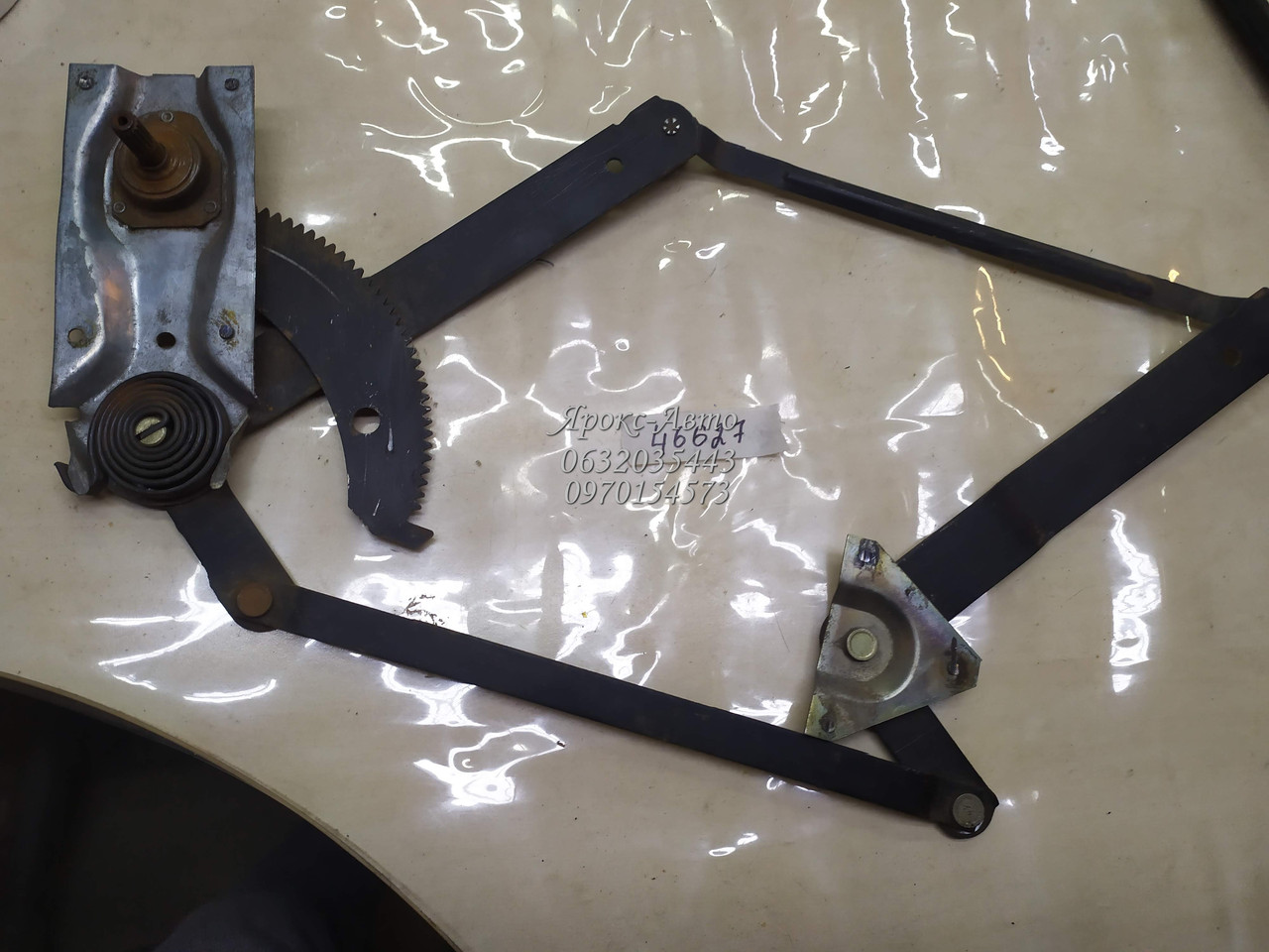 Склопідіймач передній правий механічний для Ford Escort/Orion 1986-1990 000046627, фото 1