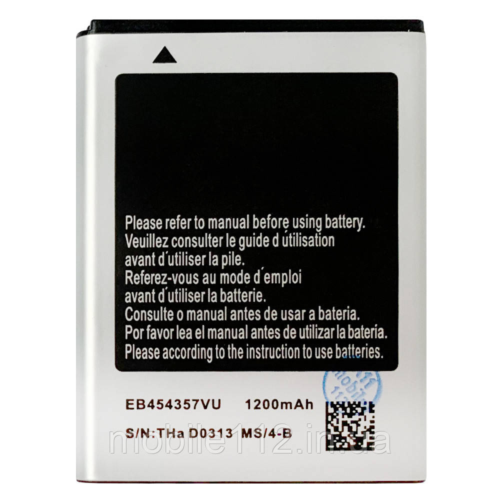 Акумулятор (батарея) Samsung EB454357VU оригінал Китай B350E S5300 S5302 S5360 S5363 S5380 S6102 1200 mAh, фото 1