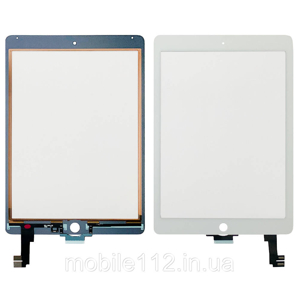 Сенсор (тачскрін) Apple iPad Air 2 A1566 A1567 білий OCA Pro з плівкою