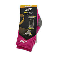 Дитячі гірськолижні шкарпетки 4f Junior Ski Socks рожеві