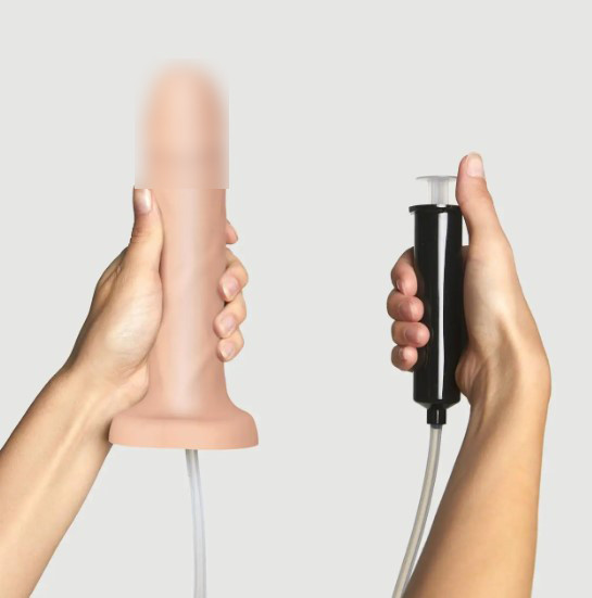 Кончайний фаллоїмітатор Strap-On-Me SQUIRTING CUM DILDO REALISTIC Flesh XL