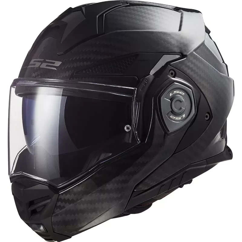 МОТОШОЛОМ МОДУЛЯР LS2 FF901 ADVANT X CARBON SOLID КОЛІР GLOSS BLACK